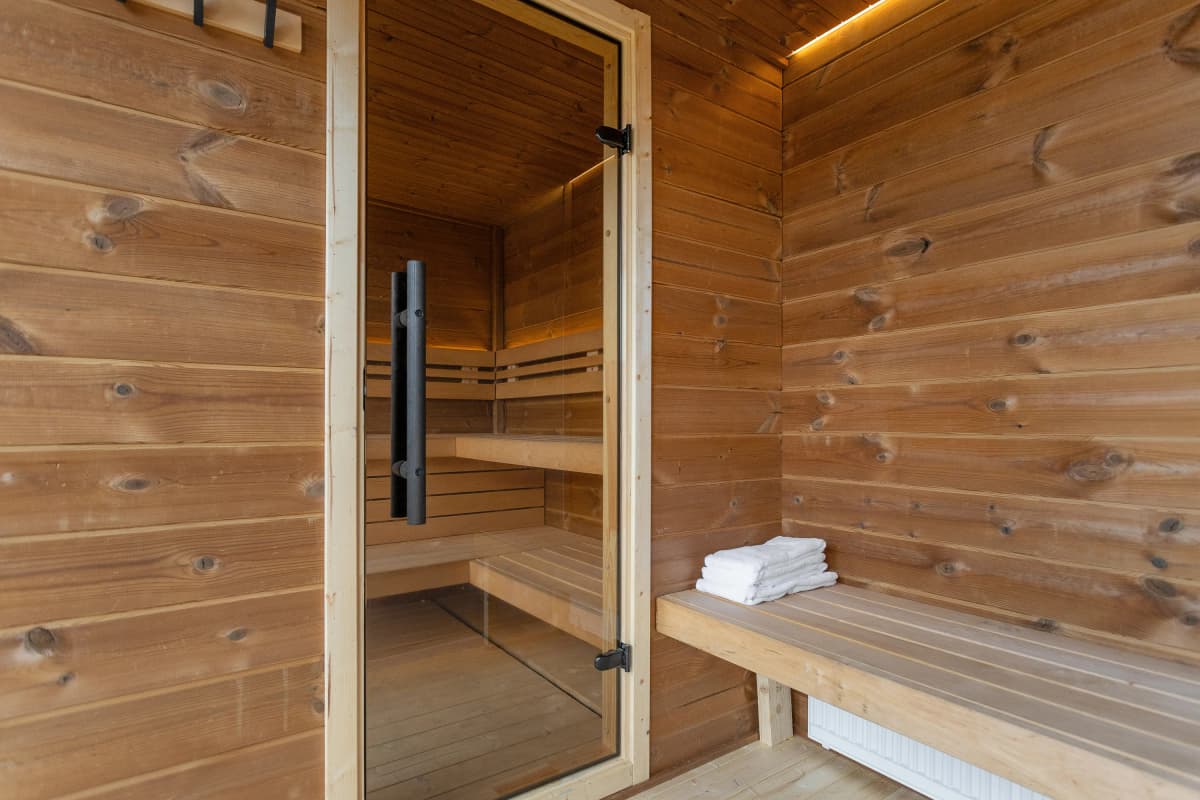 sauna at bryggjan boutique hotel akureyri