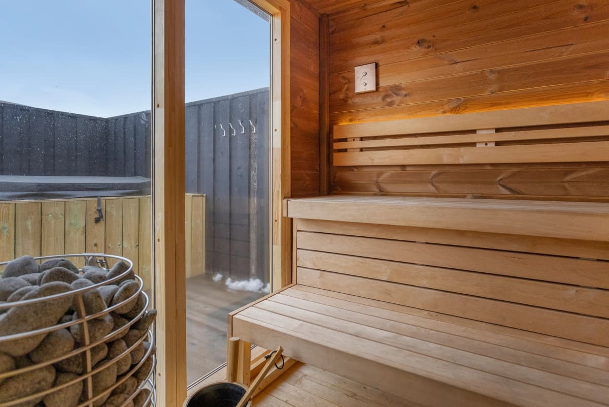 sauna at bryggjan boutique hotel akureyri